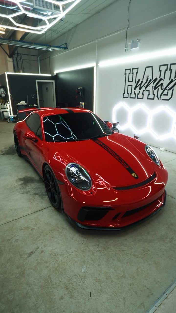 Porsche 911 GT3 in the shop