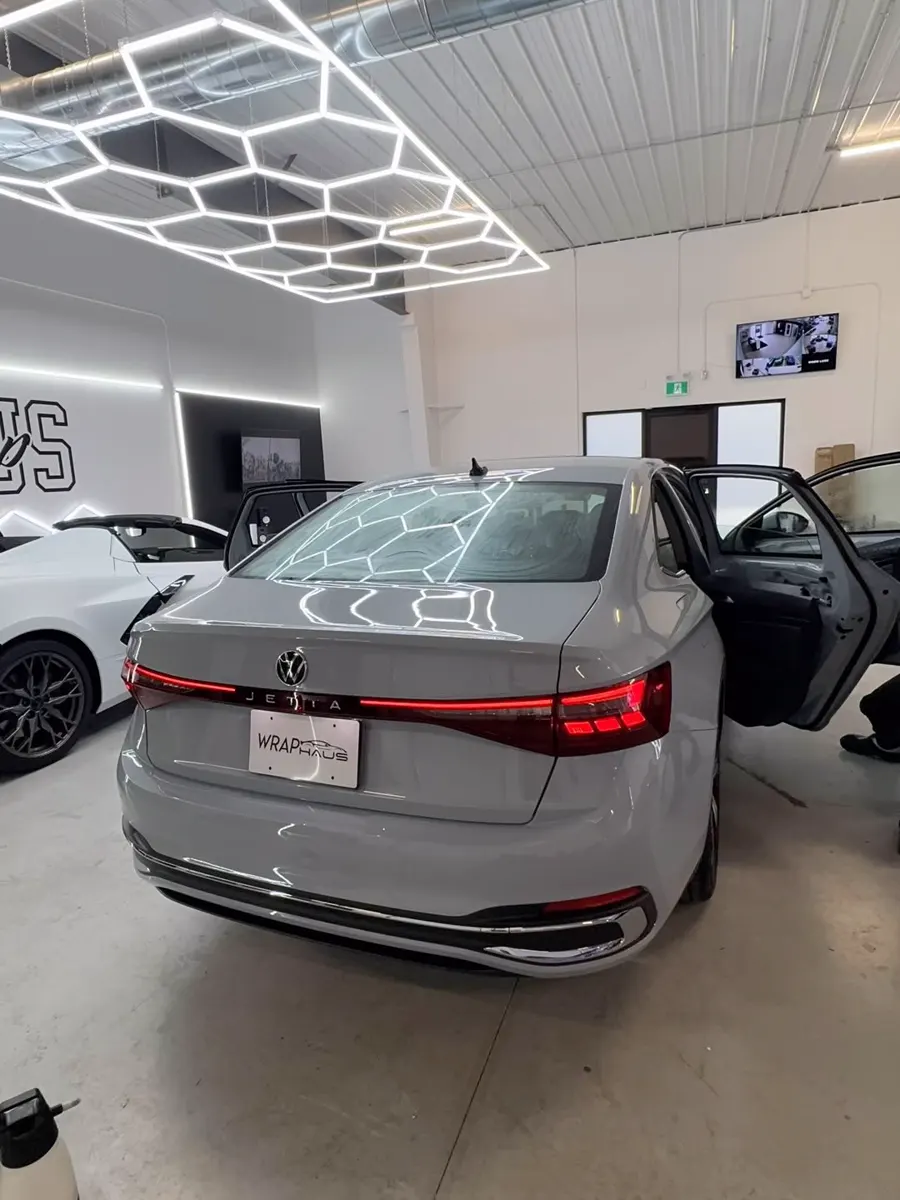 Shrinking a rear window before the tint goes on