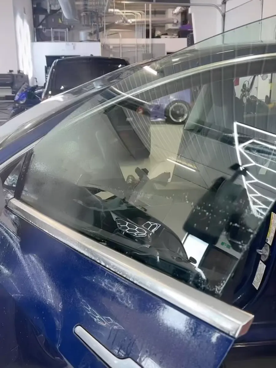 Tinting a Tesla window