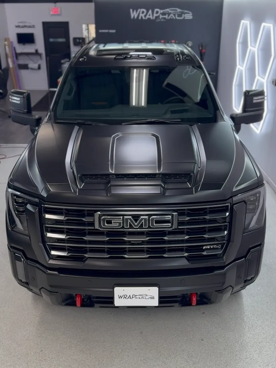 GMC Sierra 2500 AT4 wrapped, windows tinted